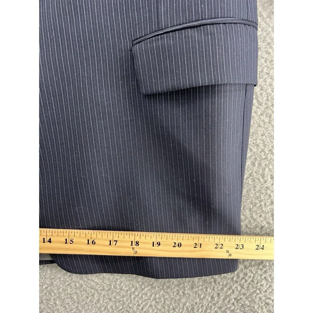Daniel Cremieux Performance Loro Piana 44S Blue Sports Coat Blazer‎ Stripe ITALY